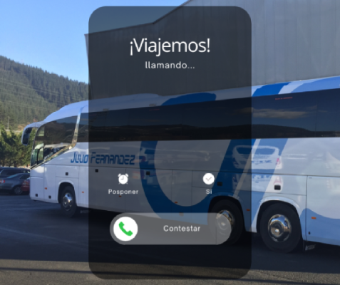 Autocares Julio Fernández - llamada telefónica